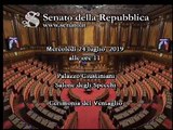 Roma - Cerimonia del Ventaglio al Senato (24.07.19)