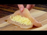 Fill The Chicken With Cheese And Fold It. So Easy & Delicious!