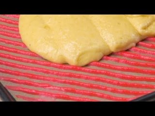 Smear Red Paste Over The Pan & Then Whip Out The Decorating Comb