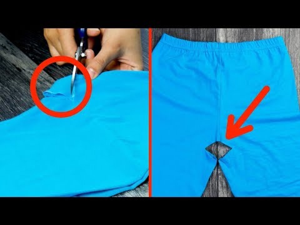 Coupez un triangle dans l'entrejambe du pantalon ! Vous ne croirez jamais ce qui se passe.