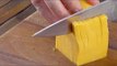 Get A Knife And Cut The Yellow Cube Just Like This. You'll Freak Out!