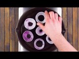 Place 7 Onion Rings In The Pan. What Winds Up In The Middle Later Will Astonish Everyone!