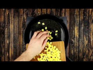 Add The Chopped Potatoes To A Hot Skillet & Prepare To Have Your Mind Blown