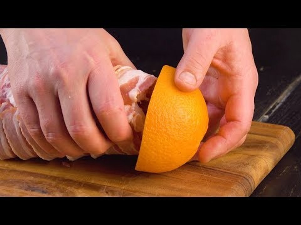 Use The 2 Orange Halves For This – How Clever!