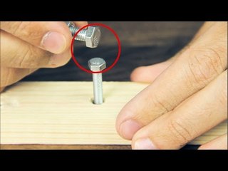 This Is How To Unscrew A Bolt Without The Correct Wrench. This Is THE Best Trick Ever!