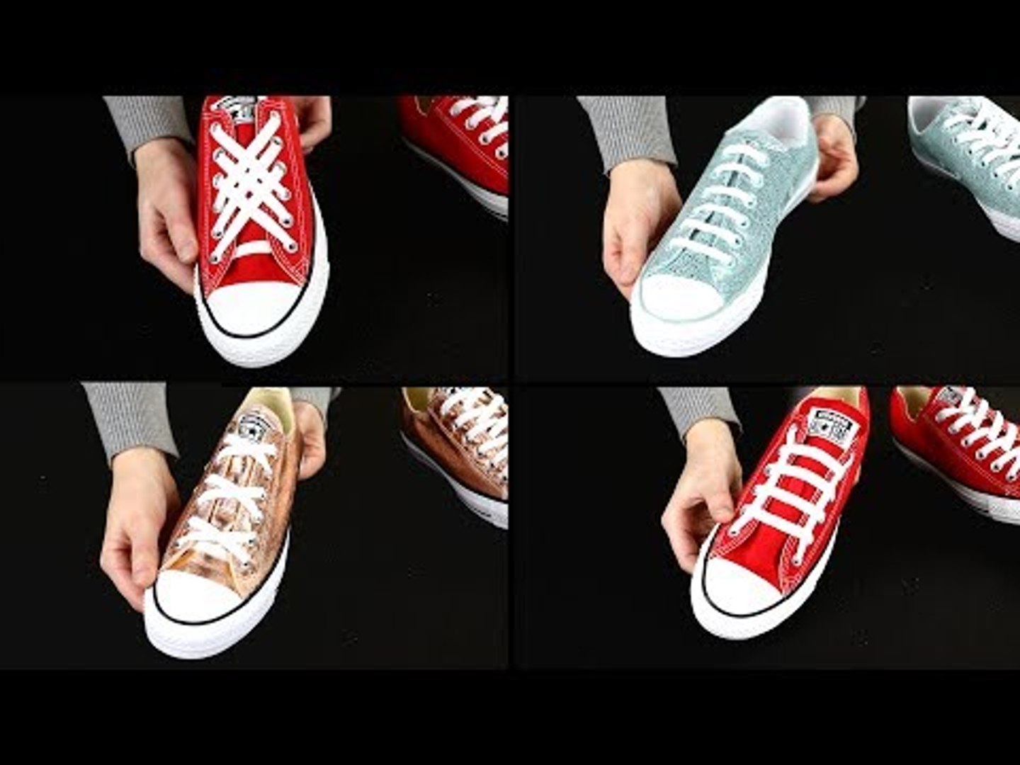Six ways to transform your shoelaces into real eye-catchers - video  dailymotion
