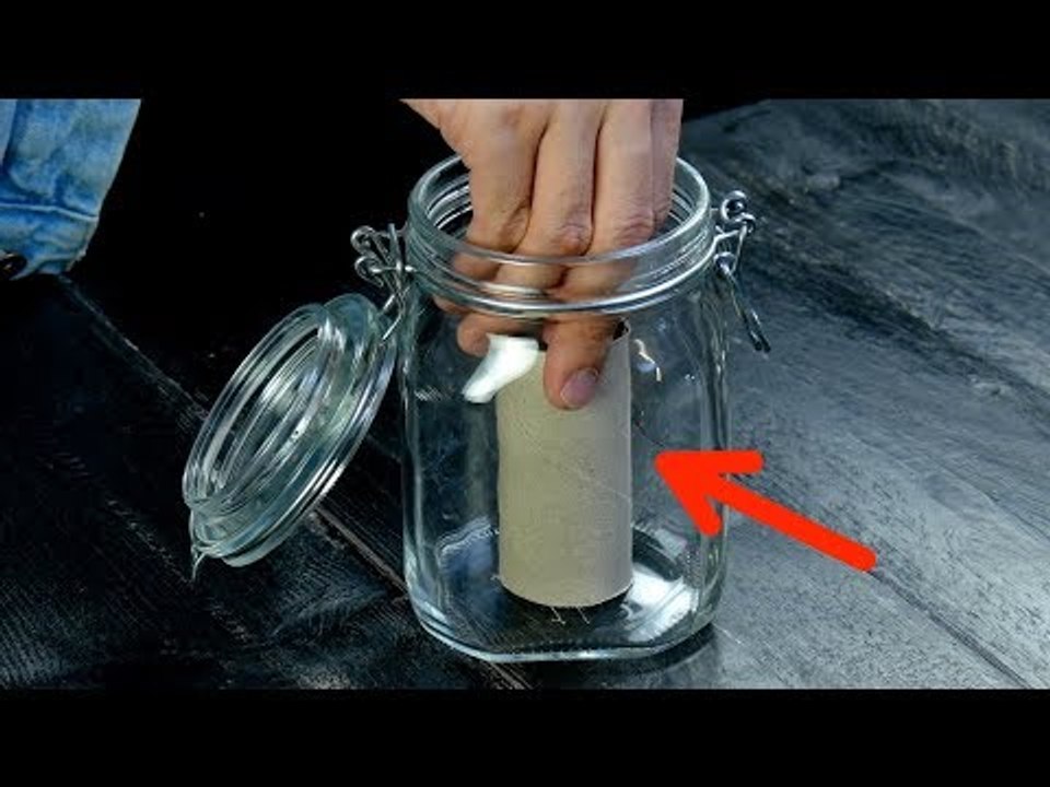 Play It Safe With A Roll Of Toilet Paper In A Mason Jar