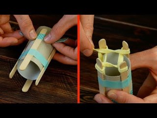 Glue 4 Popsicle Sticks To A Toilet Paper Roll – Every Woman Needs This