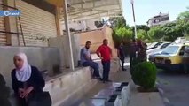 عملية سطو على فرع مركز حوالات الهرم في ضاحية قدسيا بدمشق - سوريا