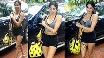 Jhanvi Kapoor spotted at gym in short dress; Check Out | FilmiBeat