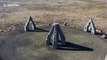 Drone footage captures Iceland's 'Arctic Henge'