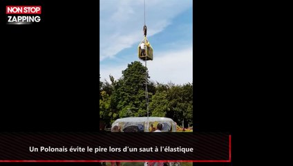 Un Polonais évite le pire lors d'un saut à l'élastique (vidéo)