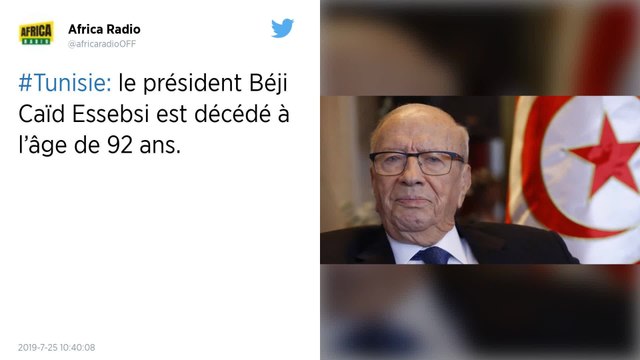 Tunisie. Le président Béji Caïd Essebsi est mort à l'âge de 92 ans