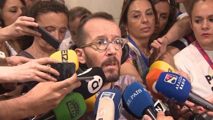 Echenique responde al PSOE que la contraoferta es "modesta"