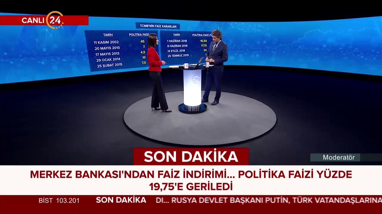 Merkez Bankası'ndan faiz indirimi