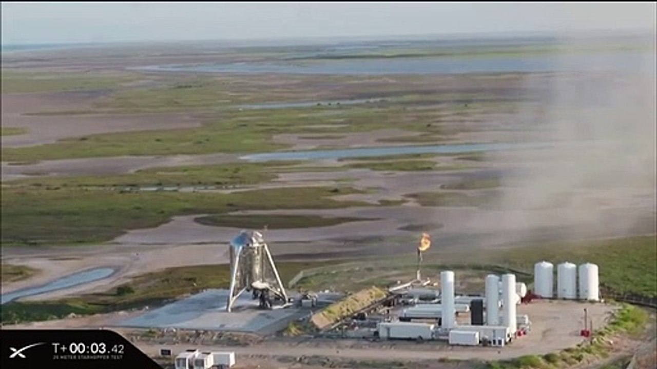 SpaceX Starhopper's Test Hop Aborted Shortly After Engine Fired