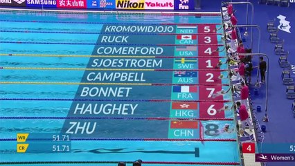 Gwangju 2019 : Nouvelle désillusion pour Charlotte Bonnet en 100 m nage libre