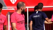 El Sevilla comienza su sesión doble de trabajo antes del viaje a Alemania