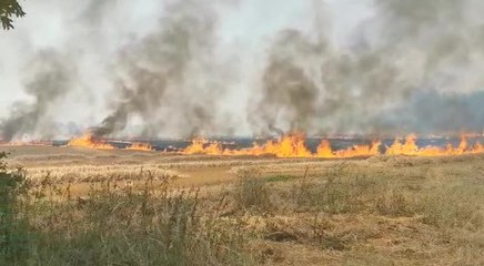 Feu de chaume à vallant-Saint-Georges