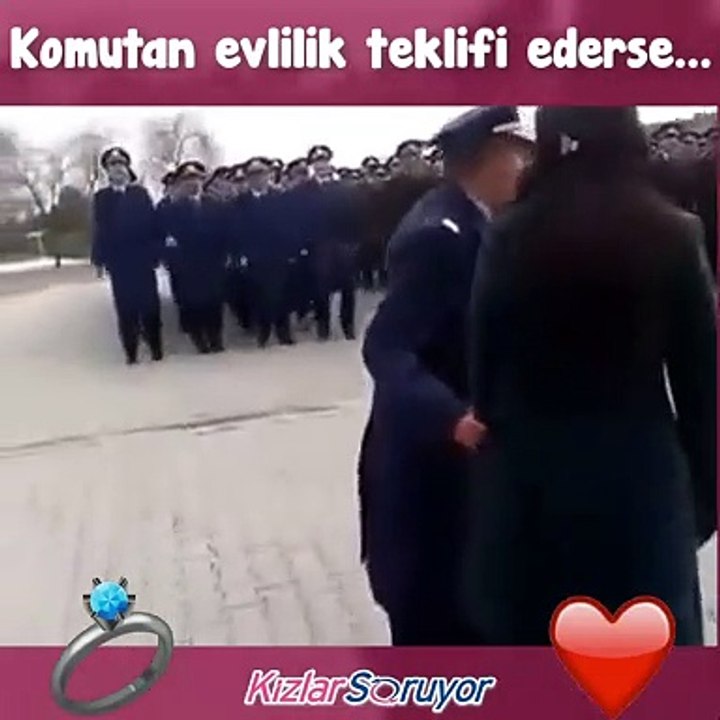Askerde komutanın ilginç evlilik teklifi