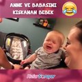 Anne ve babasını kıskanan bebek neler yapıyor gör
