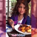 Evsiz adama yemek veren küçük kız