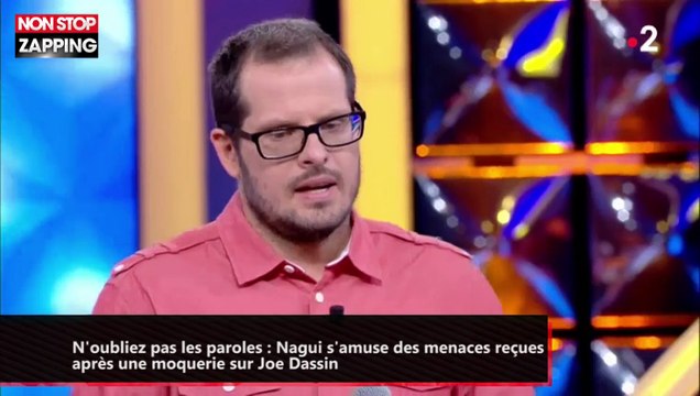 N'oubliez pas les paroles : Nagui s'amuse des menaces reçues après une moquerie sur Joe Dassin (vidéo)