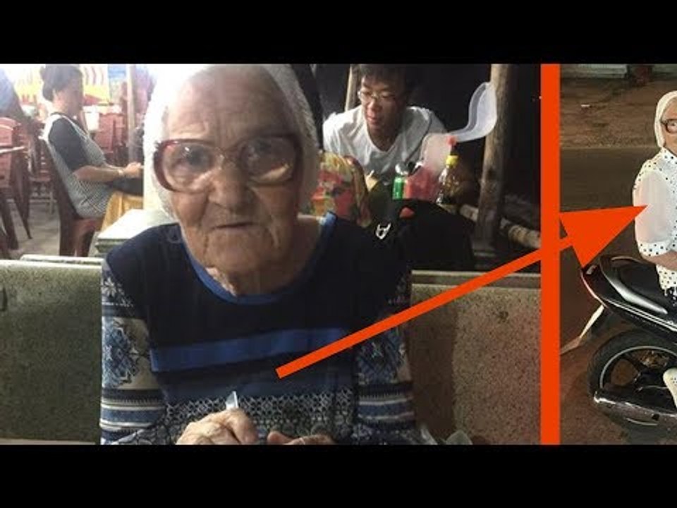 Cette touriste aide une dame de 90 ans. Mais elle ne s'at..