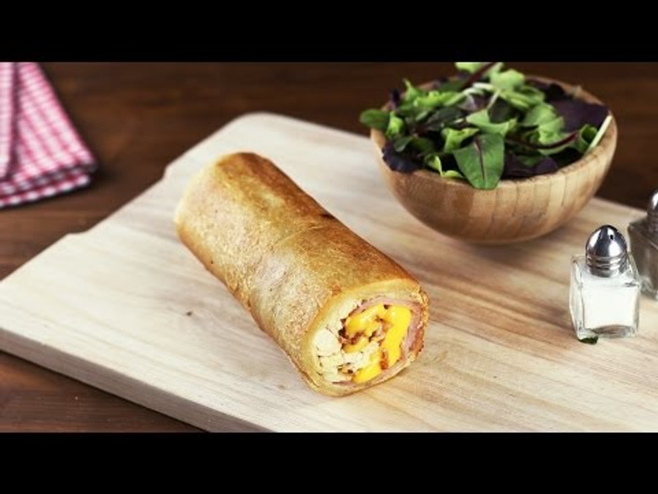 Recette : Roulé Club Sandwich. Parfait pour les pauses déjeuner conviviales