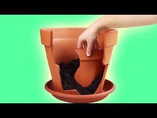 Encantador: transforme um vaso quebrado em um jardim de fadas