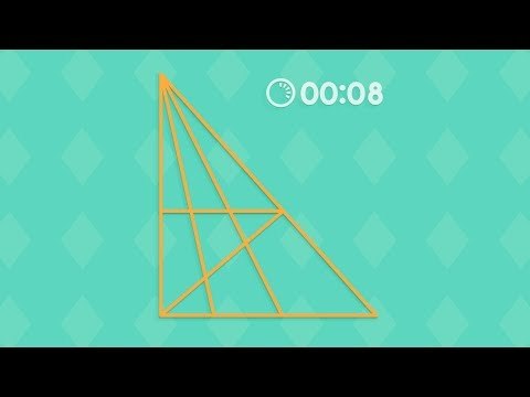 Você consegue adivinhar em 20 segundos quantos triângulos há na imagem?