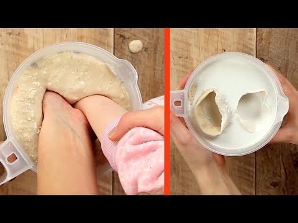Coloque as mãos neste balde por 4 minutos. Depois? UAU!