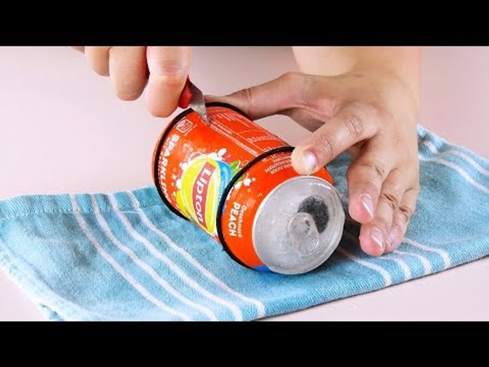 Veja só como estas latas ficam muito legais no jardim!