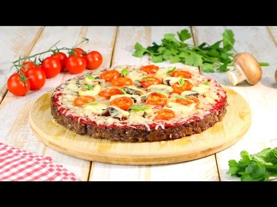 Une pizza sans pâte ? Oui, c'est possible : pizza pâte de boeuf