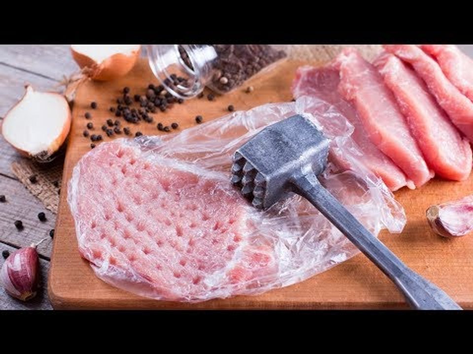 La viande doit être aplatie pour cette bombe espagnole