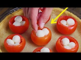 Un déluge de goût est sur le point de se déverser autour des tomates creuses