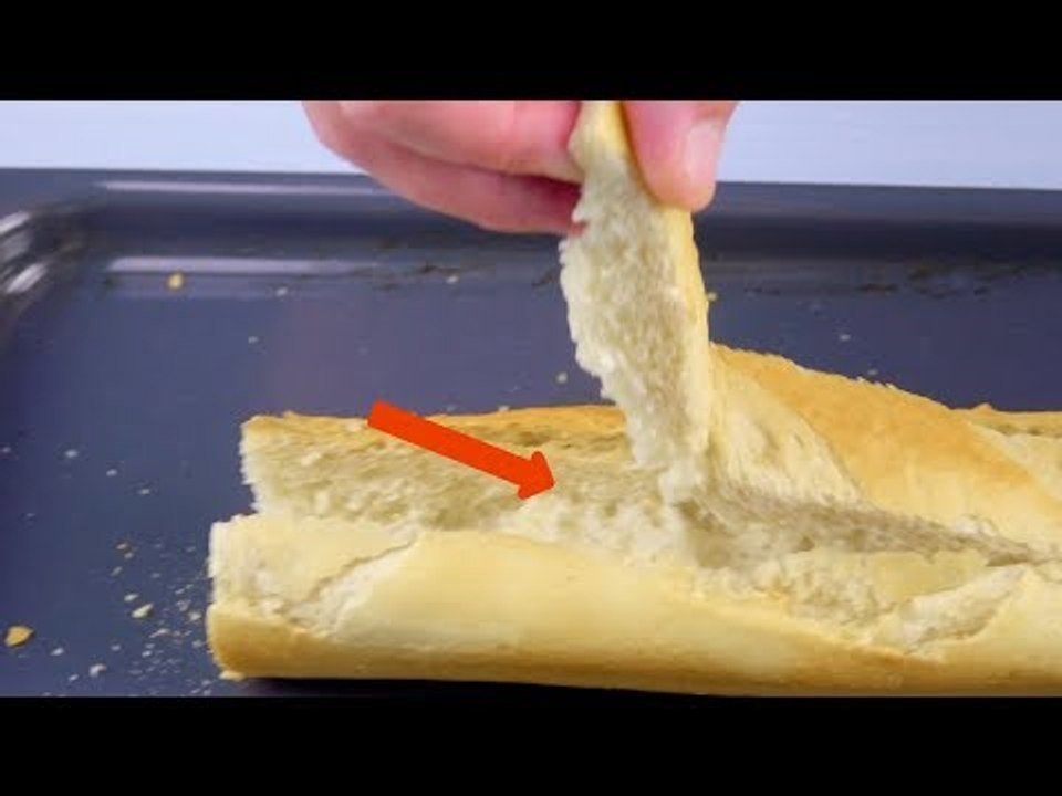 Coupez votre baguette comme ça ! Vous n'avez jamais goûté ça, c'est sûr !