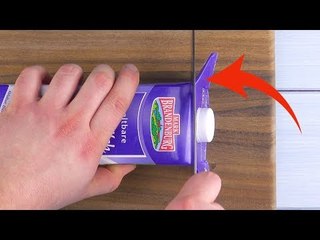 Coupez une brique de lait comme ÇA et votre moitié aura des coeurs dans les yeux !
