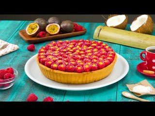 Duplo creme, dupla delícia: Torta de framboesa e coco