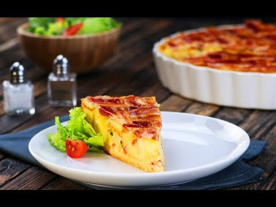 Deliciosa: torta de batata e bacon