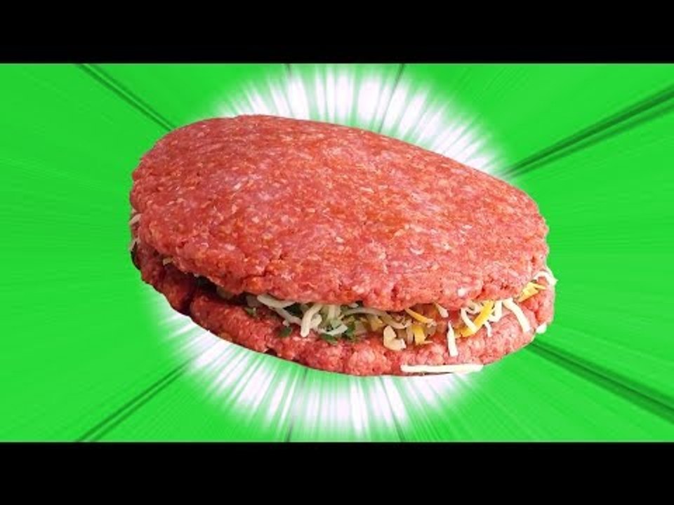 Não existe pão no mundo no qual caiba este hambúrguer gigante!