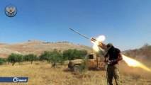 الفصائل المقاتلة تستهدف بالصواريخ تجمعات ميليشيا أسد شمال حماة - سوريا