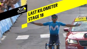 Last kilometer / Flamme rouge - Étape 18 / Stage 18 - Tour de France 2019