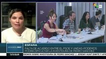 PSOE no logra acuerdo con Unidas Podemos para investidura de Sánchez