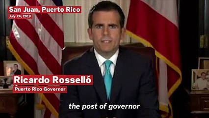 Download Video: Puerto Rico Governor Ricardo Rosselló Resigns Amid Mass Protests