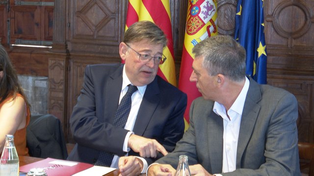 Puig se reúne con miembros del Consell, sindicatos y patronal