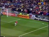 الشوط الاول مباراة مانشستر يونايتد و فيورنتينا 3-1 دوري ابطال اوروبا 2000