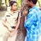daily viral police woman in public place...