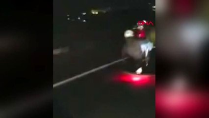 Brezilya'da feci kaza Hızla gelen araç motosiklete çarptı