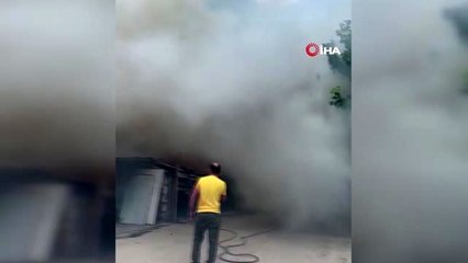 Başkent'te besi çiftliğinde alevler yükseldi